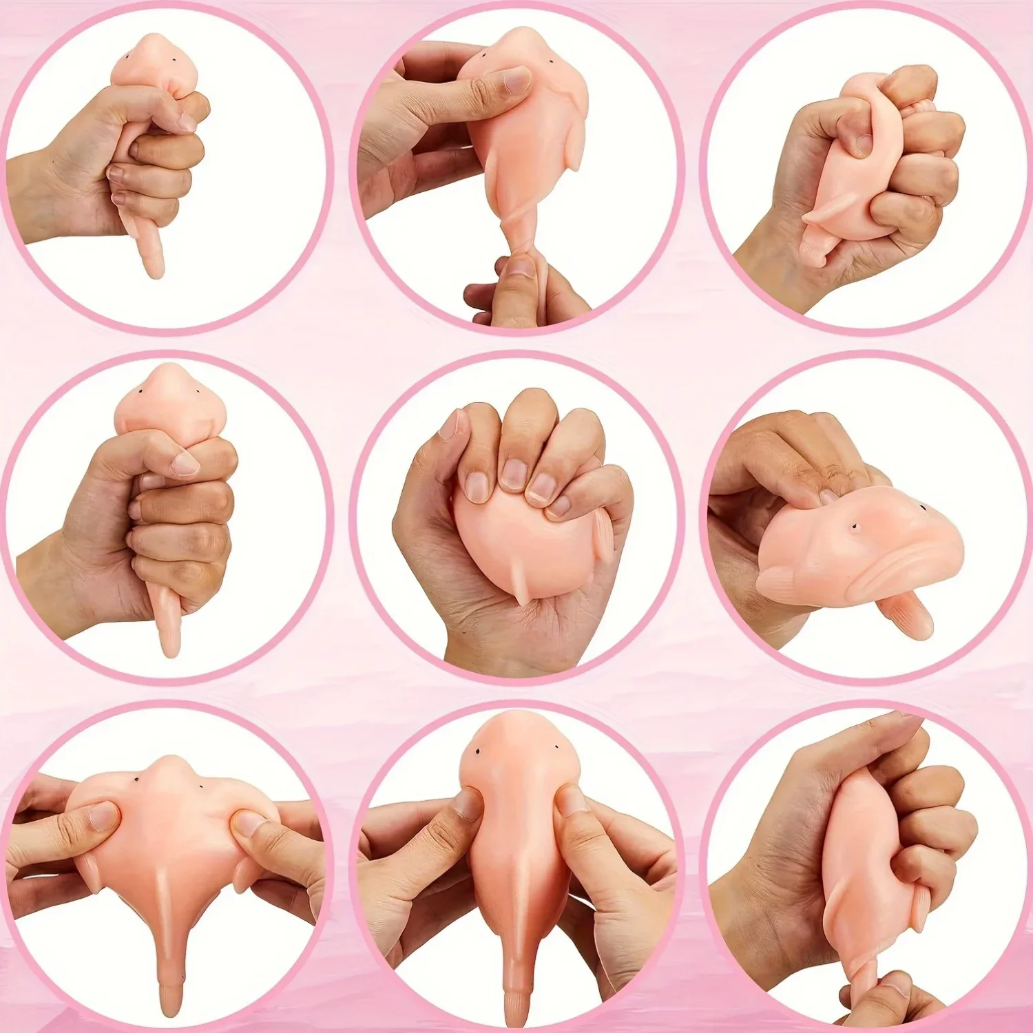 Espremer blobfish brinquedos mole bolas de estresse diversão animal alívio do estresse brinquedo sensorial brinquedo fidget para crianças adolescentes adultos festa favores