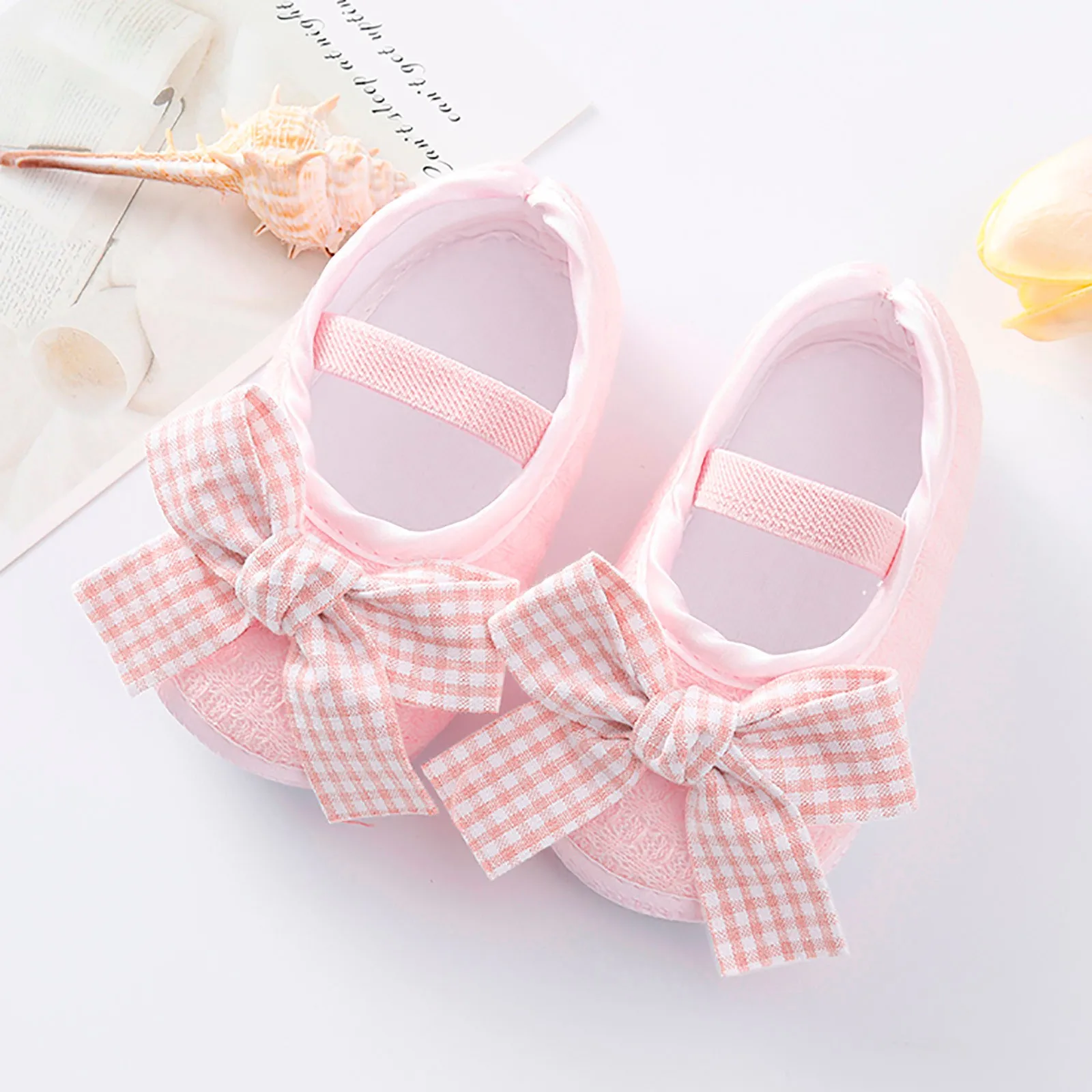 Zapatos de Boda de Princesa para recién nacidos, primeros caminantes para niños de 0 a 12 meses, zapatos planos con suela suave antideslizante para bebés, bonitos zapatos con lazo