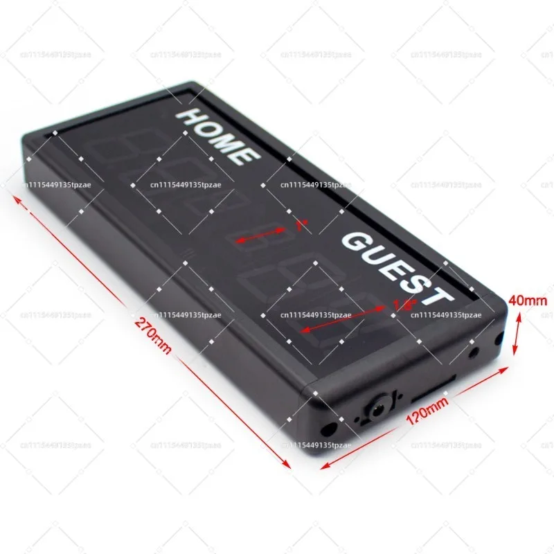6-Digit LED Electronic Score Display Adjustable Brightness For Basketball Snooker Tennis Soccer With Wireless Control Accessory