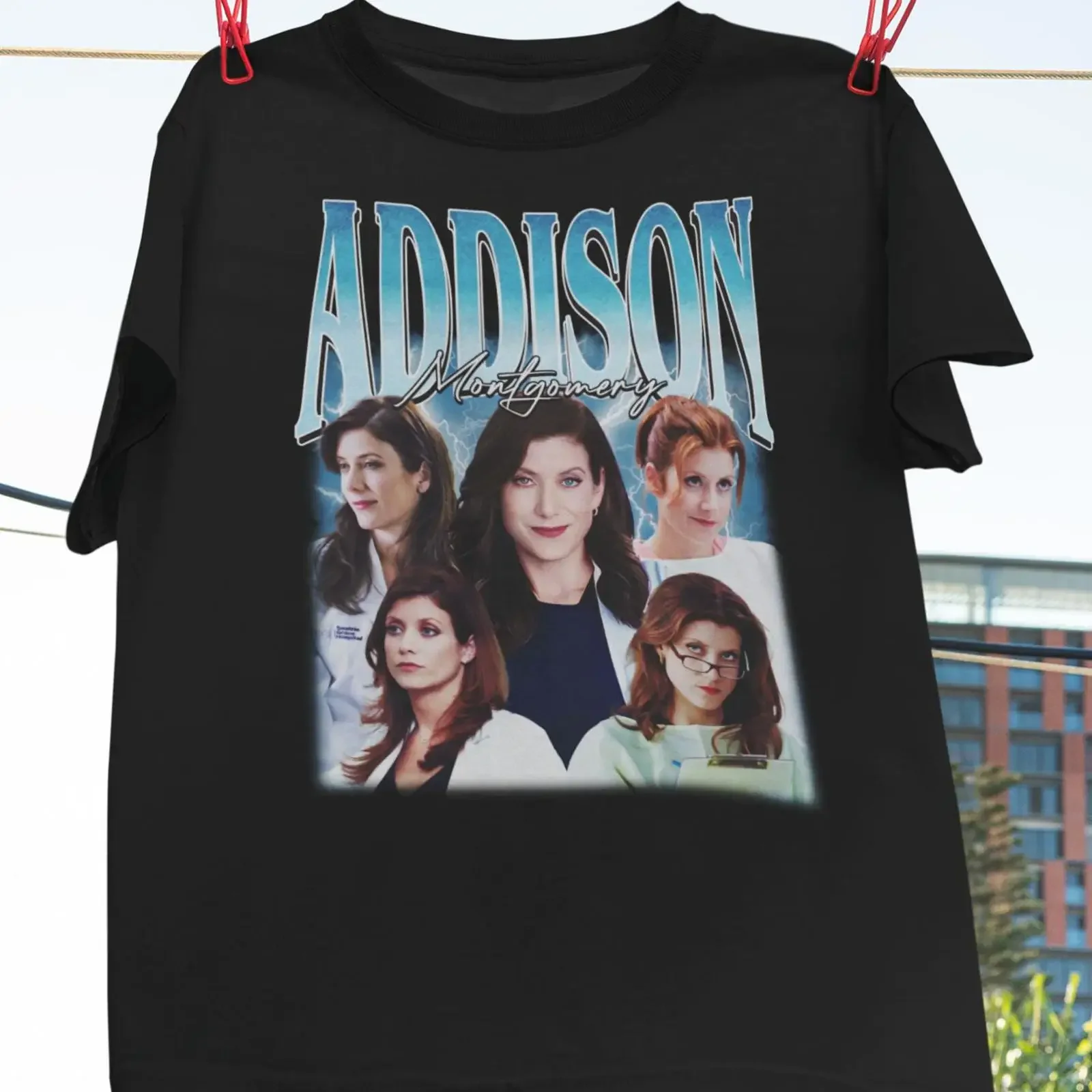 Camiseta Vintage Addison Montgomery Kate Walsh para Fãs do Programa de TV Drama Médico Private Practice, com Efeito Lavado e Respirável