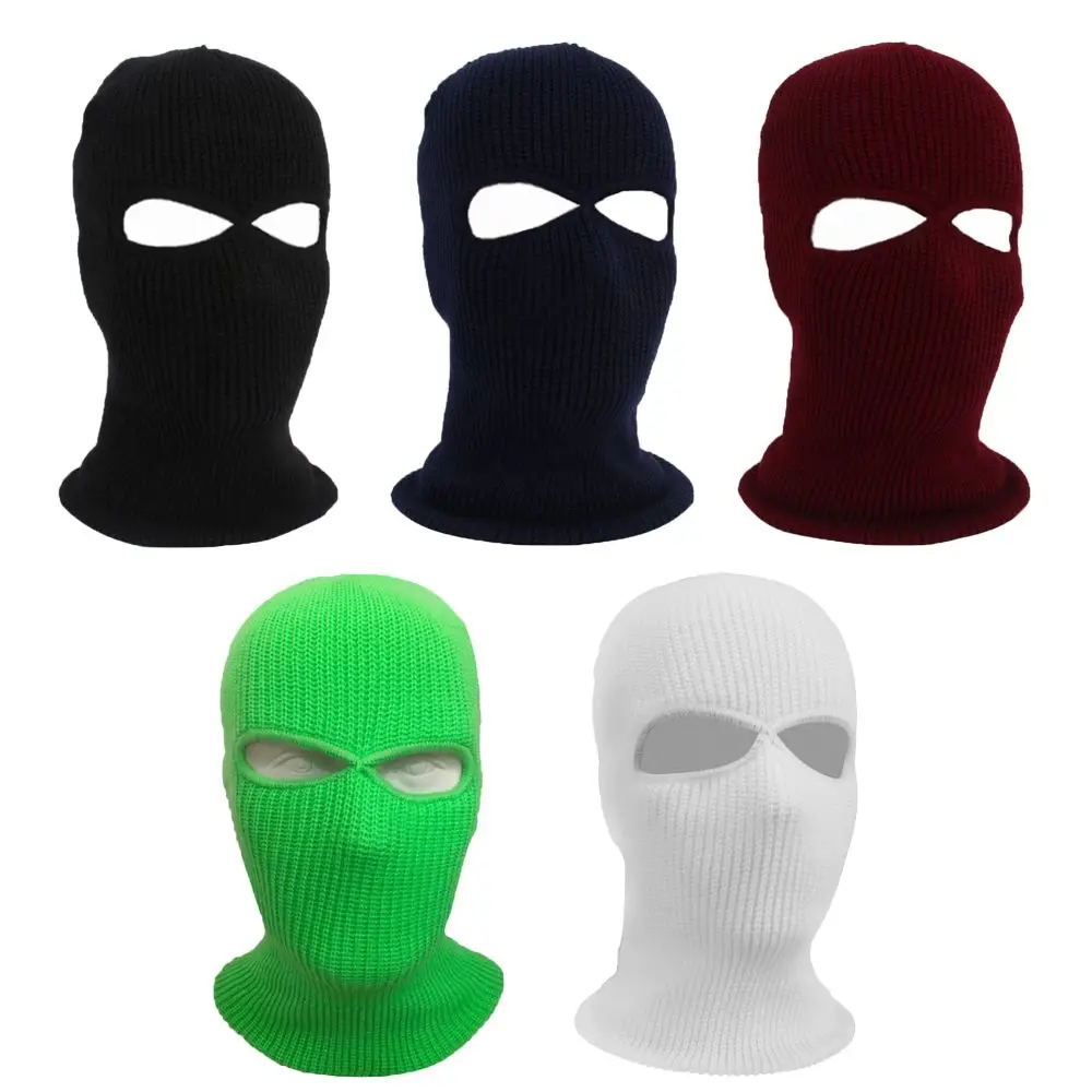 Hat 2 Holes Ski Hat Winter Cap Balaclava Hood Motorbike Motorcycle Helmet Full Face Helmet