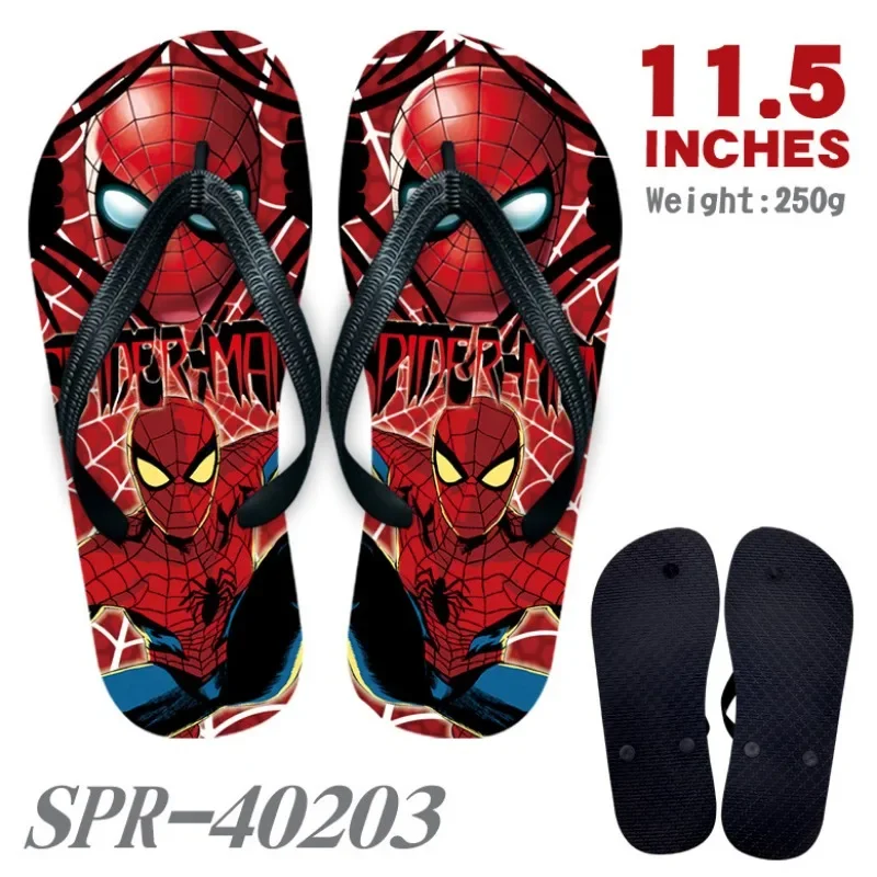 Marvel Peripheral Slippers Superhero Cartoon Clip Foot Slippers Fashionable Trend Sandals Creative Leisure Home Shoes Flip-flops