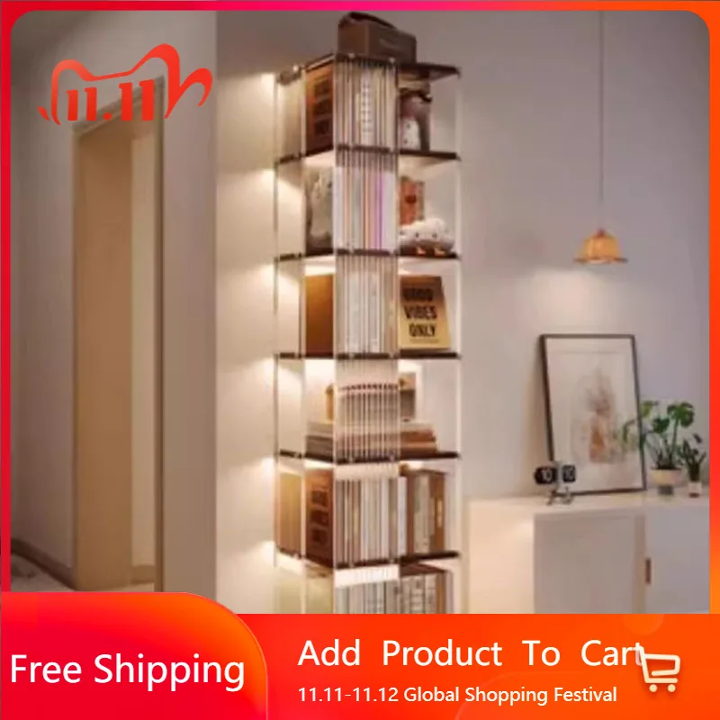 

Baby Room Rotating Bookcase Bedroom Exsesor Deskyop Rotating Bookcase Expandors Rangement Livre Decoration Living Room
