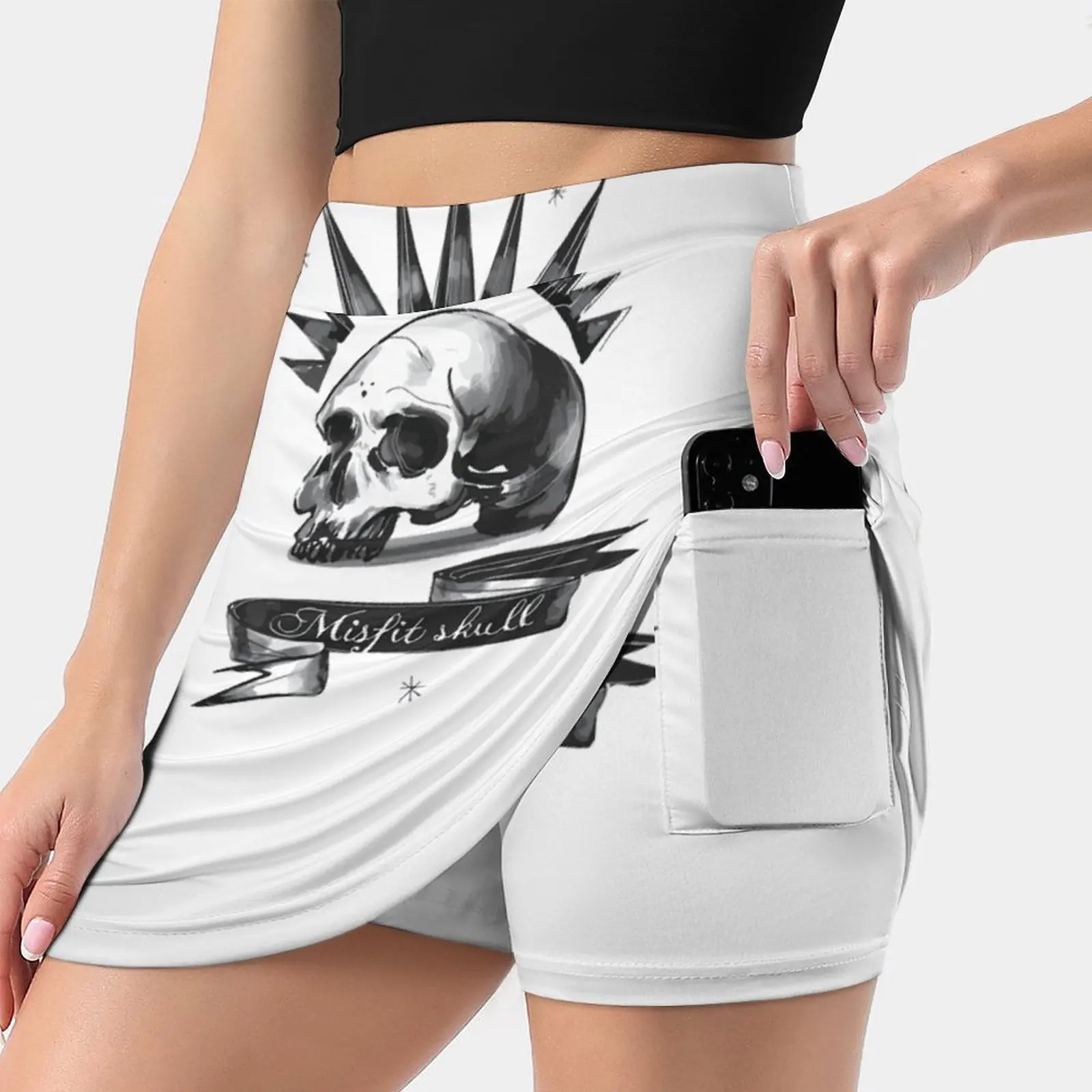 Skull – Price , Pricefield Women's skirt Sport Skort Skirt With Pocket Fashion Korean Style Skirt 4Xl Skirts Life Is Strange