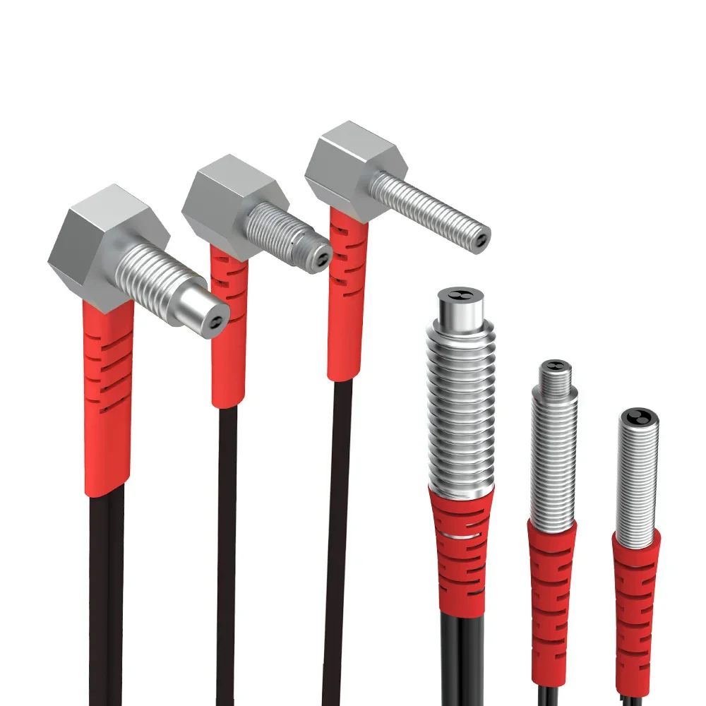 GTRIC Fiber Optic Sensor Probe Diffuse Reflection M3 M4 M6 1-2M Cable Coaxial Non-coaxial Photoelectric Optical Proximity Switch