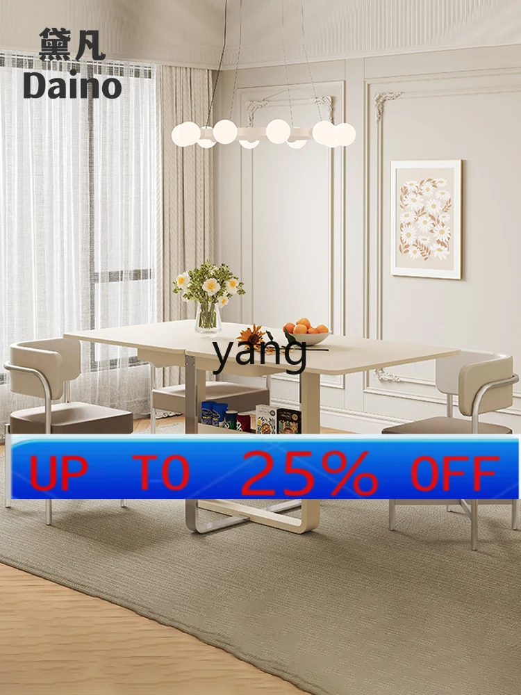 

Lh solid wood folding dining table and chair combination small apartment does not take up space rectangular telescopic