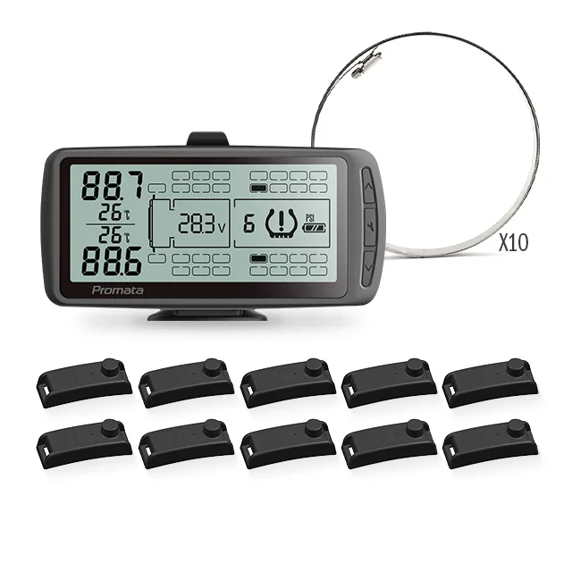 

Automatic Hook Drop Tpms Sensor Truck Up To 6 Trailers Truck Tpms With Internal External Sensor