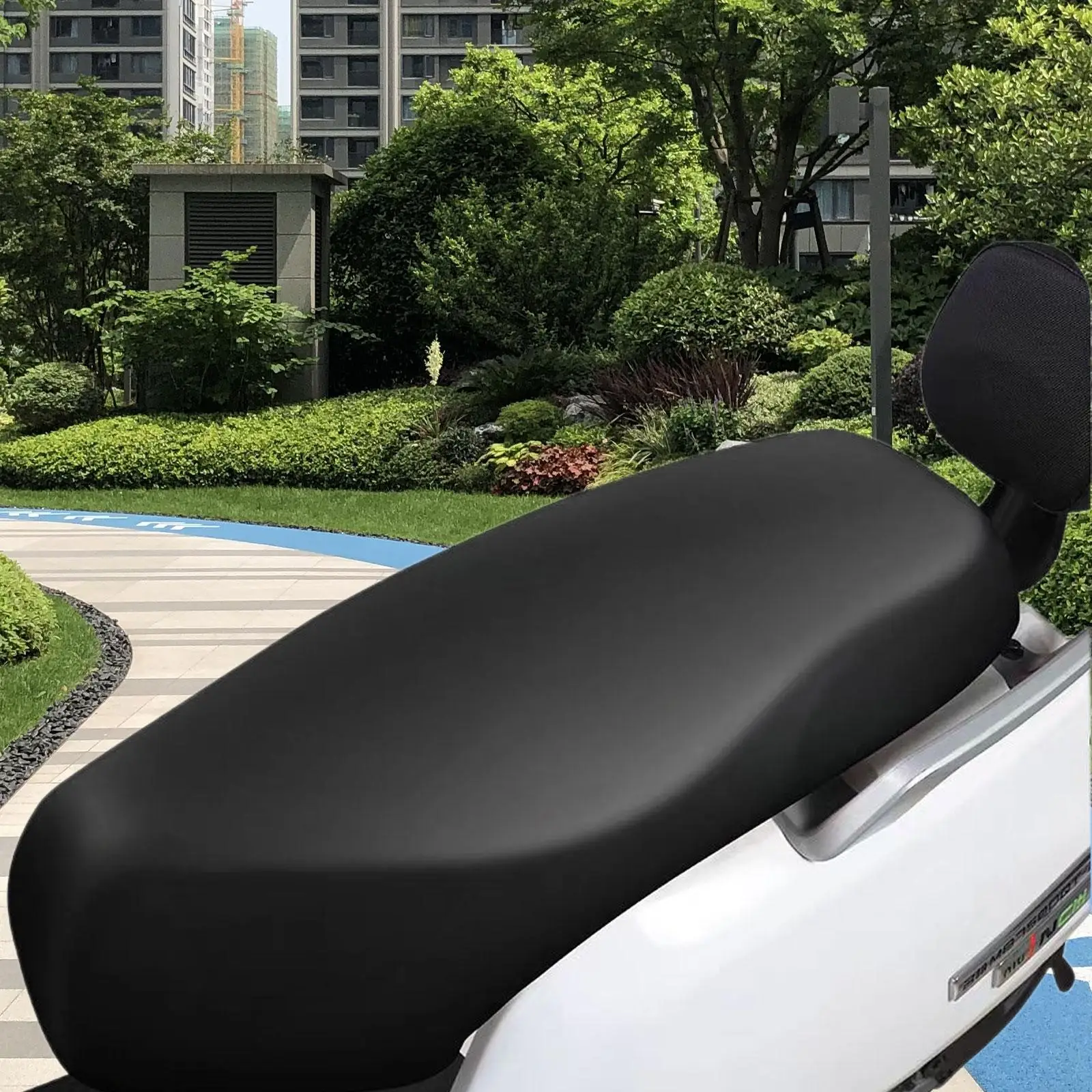 Waterproof Motorcycle Saddle Cover Breathable Cushion for E Bike Seat Protector Nonslip PU Leather Universal Fit Outdoor Summer