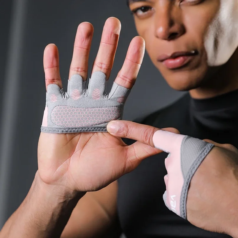Pilates Yoga Aerial - 1 Paar Vier-Finger-Handschuhe für Gewichtheben-Training, Männer