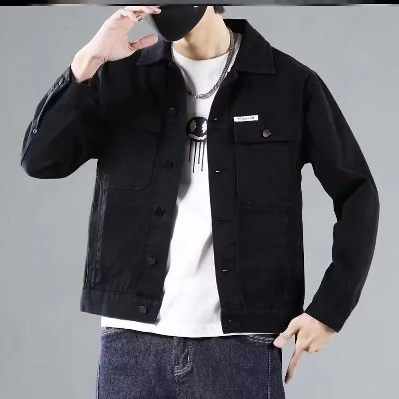 

Весенне-осенний свободный крой, мужская куртка Sli, уличная одежда, модная уличная одежда в стиле Харадзюку, корейская повседневная верхняя одежда, пальто