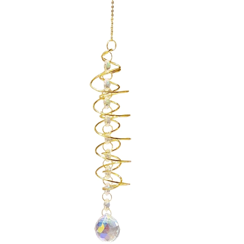 Suncatchers Wind Chimes Gazing Spiraling Tail Crystal Decorative Wind Chimes Dropship
