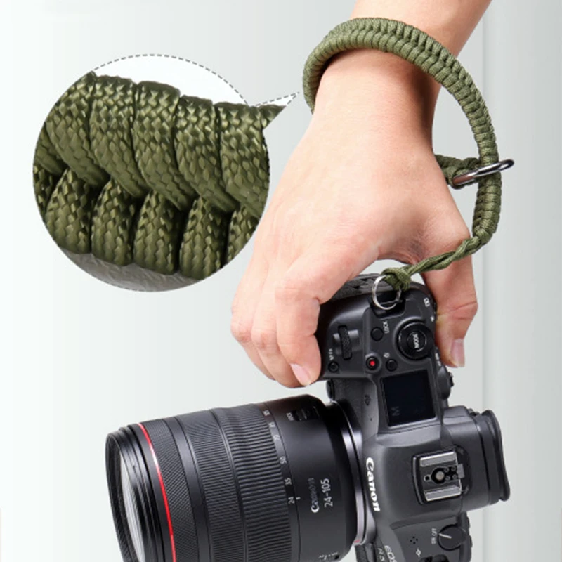 

Original Hand-woven Nylon Camera Wrist Strap Quick Release Hand Rope Strap For Camera Canon Nikon Sony Fuji Leica Olympus DSLR