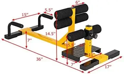 Máquina de sentadillas multifuncionales 3 en 1, equipo de ejercicio de piernas y sentadillas para gimnasio en casa