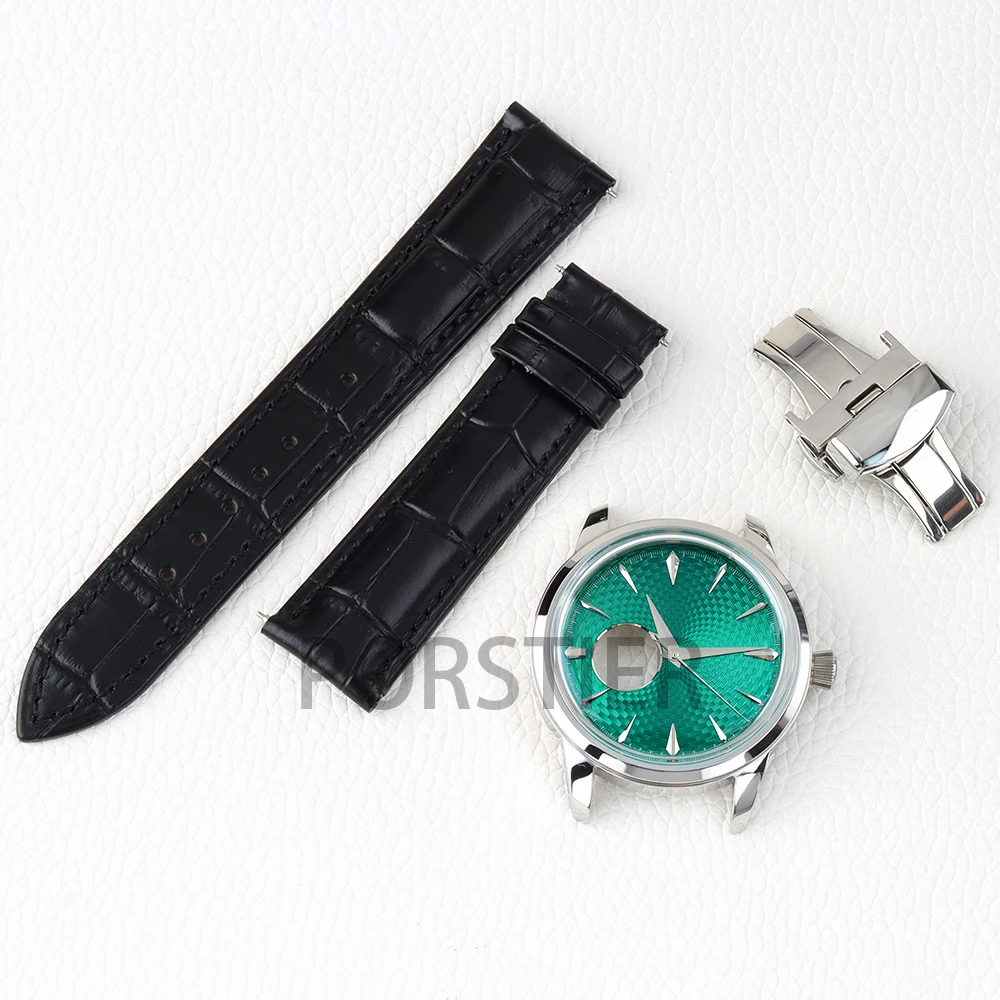 35mm Dial 40mm Watch Case Arched glass for Cocktail Time Presage NH38 Movement Hollowed Out Dial Watch Replacement Accessories