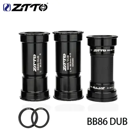 ZTTO BB86 DUB Bottom Bracket Ceramic BB BB92 BB86 Thread Lock Press Fit BB Waterproof For MTB Road Bike BB86 41mm 29mm Crankset