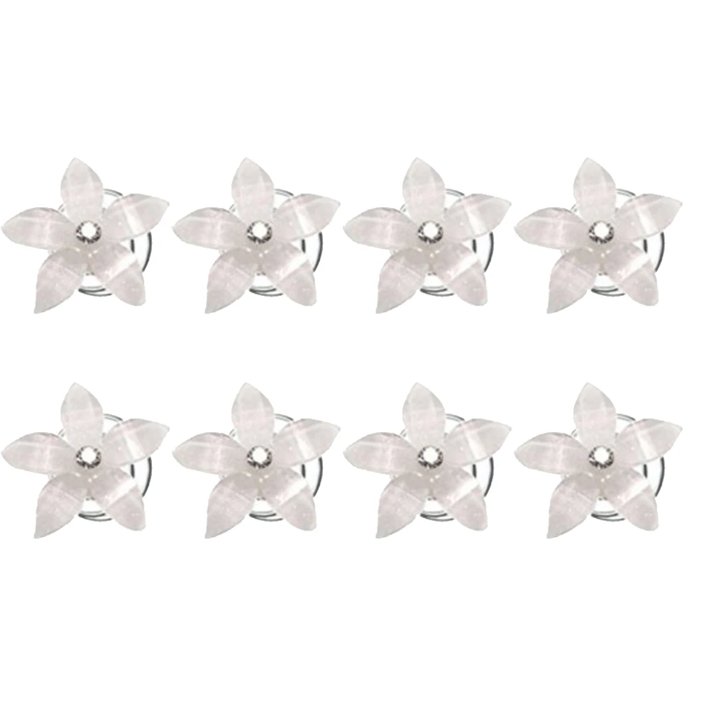 

12 Pcs Diamond Flower Hairpin Spiral Bridal Coil The Flowers White Hairpins Bride