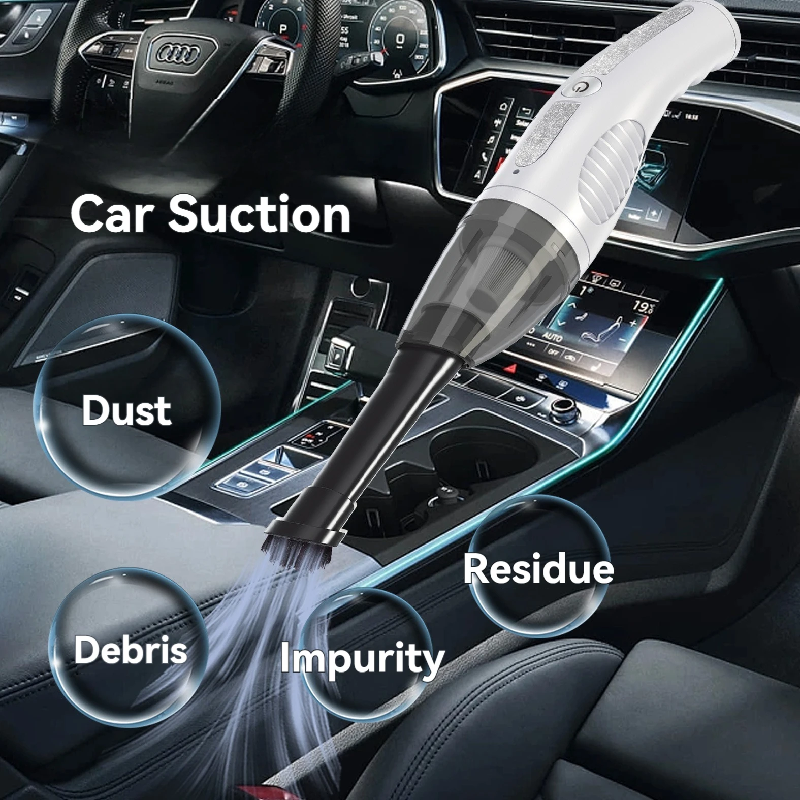 Handheld cordless vacuum cleaner super powerful suction power car dust collector high power portable vacuum cleaner