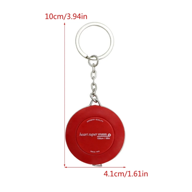 367D Body Measure Tape 60in (150cm),Keychains and Push-Button Retracts, Clothing Measure Tape Retractable Tape Measur