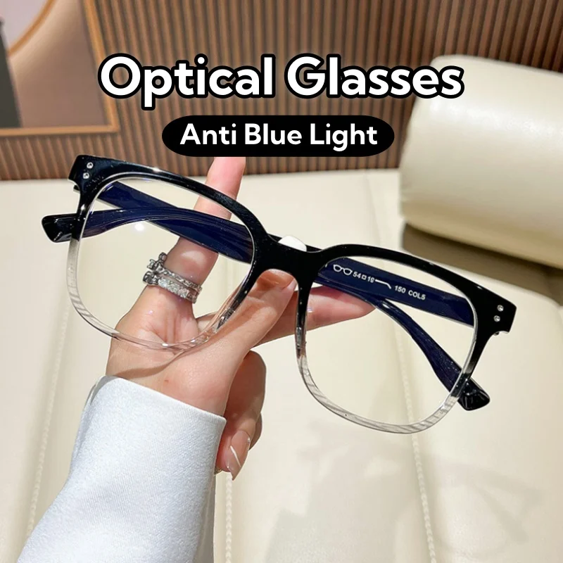 

Versatile Advanced Large Frame Optical Glasses for Women and Men Ultralight Comfortable HD Clear Lens Protect Eyes Eyeglasses
