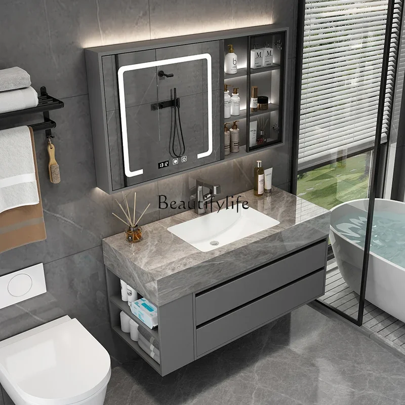 LJYBathroom Cabinet Integrated Basin Combination Toilet Hand Wash Face Wash Table