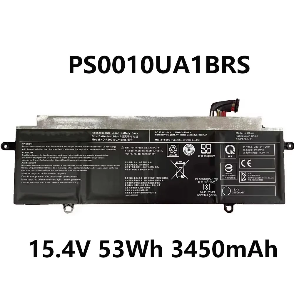 PS0010UA1BRS Laptop Battery 15.4V 53Wh 3450mAh For Toshiba Dynabook Portege X30W-J Tablet PC