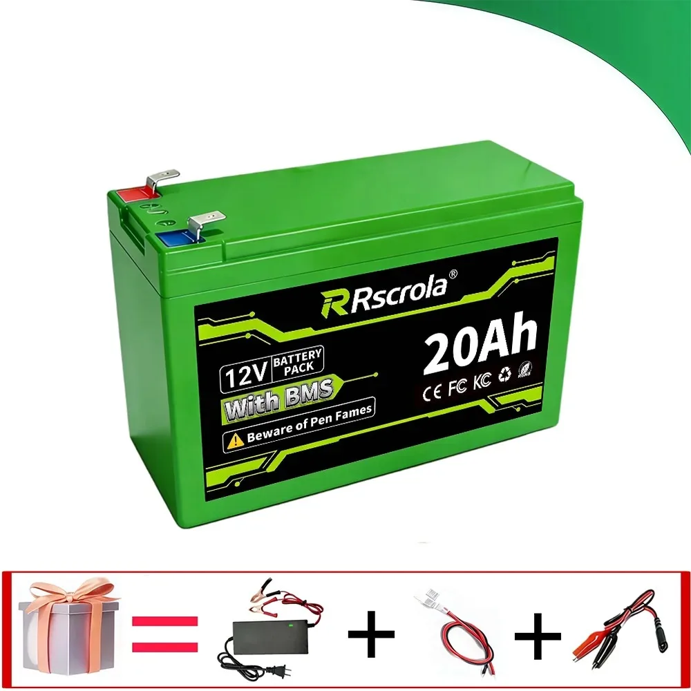 12V Li-ion batterijpakket 50Ah/40Ah/30Ah/20Ah A+ 18650 batterijpakket Langdurig bruikbaar voor spuitapparaat, speelgoedauto voor kinderen, weegschaal, zonne-energie