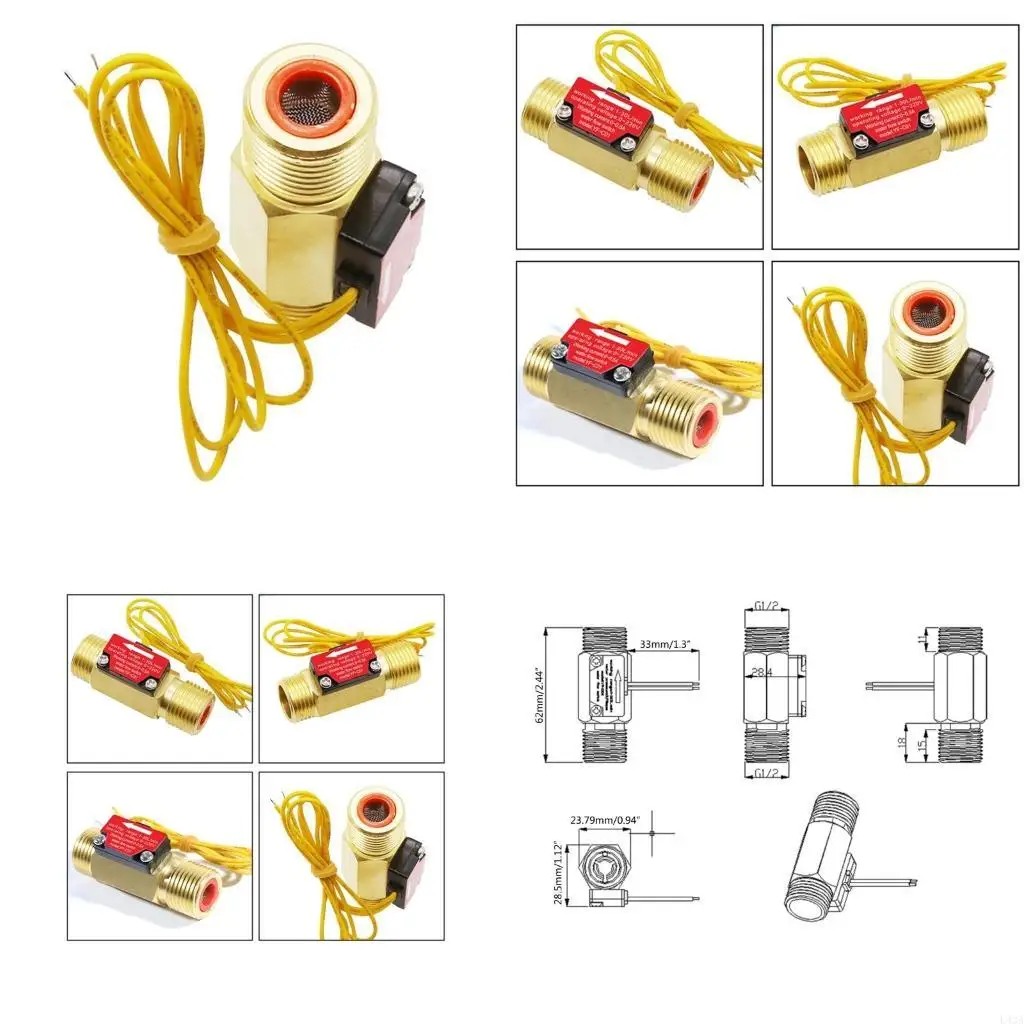 L43A 1.5-30L/Min Hall Effect Liquid-Water Male Thread G1/2'' 4 Points Switch Control Flowmeter Counter