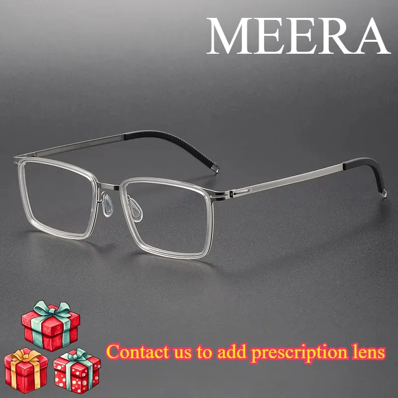 

8202318 Best Quality Titanium Prescription Eyewear Frames Ultralight Luxury Rectangle Optical Eyeglasses Frames Anti-blue Light