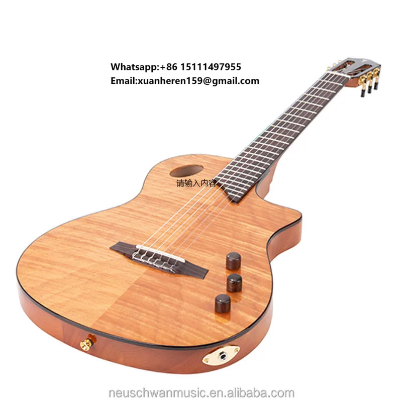 

High Quality Solid Top Engleman Spruce and Okoume Stage Guitar