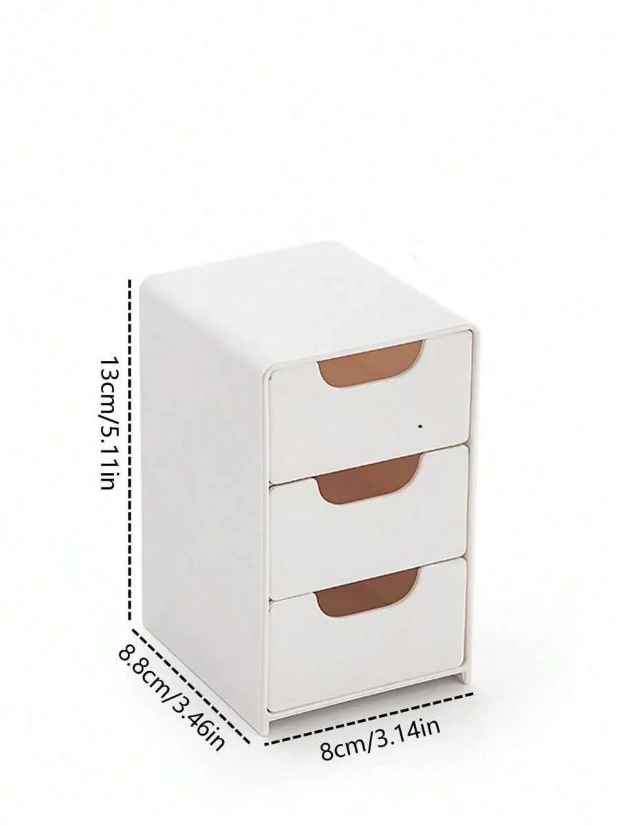 Mini Desktop Organizer Storage Box With Drawers For Earrings, Rings, Necklaces, Bracelets, Jewelry, Lipstick,Cosmetics