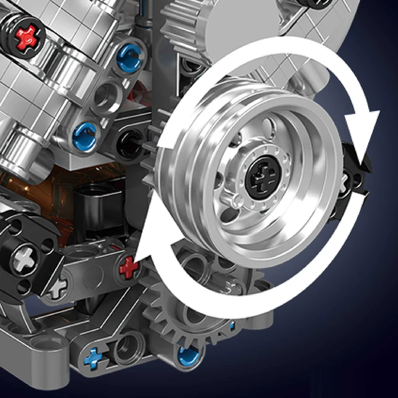 487 قطعة LSX454 V8 محرك اللبنات مجموعات التقنية مقلد الجسيمات الصغيرة الجمعية الطوب نموذج اللعب هدايا لقضاء عطلة #5