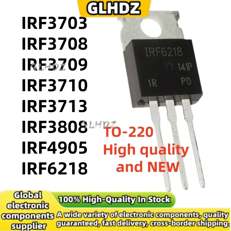 TO-220 10PCS IRF3703 IRF3708 IRF3709 IRF3710 IRF3713 IRF3808 IRF4905 IRF6218 NEW spot goods