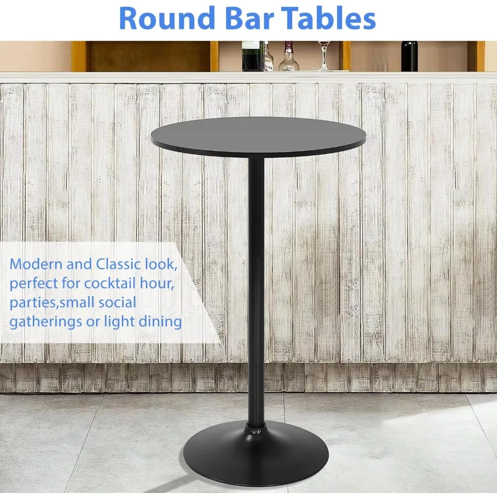 Meja Bar Modern FDW 2 Set Tinggi 40 cm Meja Makan Dapur Pub Hidrolik Ruang Makan Rumah Meja Atas Dapur