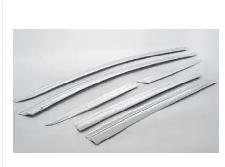 6 PCS  For Toyota RAV4 2014 20152016 2017 2018Chrome Window Trim Accessories Window Visors Weathershields Wind Rain Guard Shades