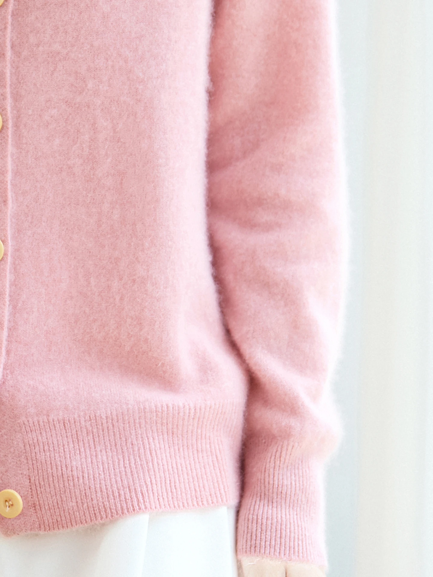 

TLOML Women's O-neck Wool Cardigan Basic Solid Long Sleeve Cashmere Sweater 100% Merino Wool Knitwear Spring Autumn Female Tops