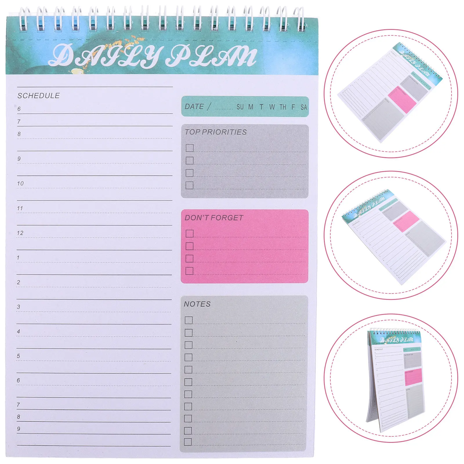 

Tear-Off Planner Notepad Daily to Do List Pad Schedule Memo Pad for Work Planning Grocery List Meal Prep Desk Organization