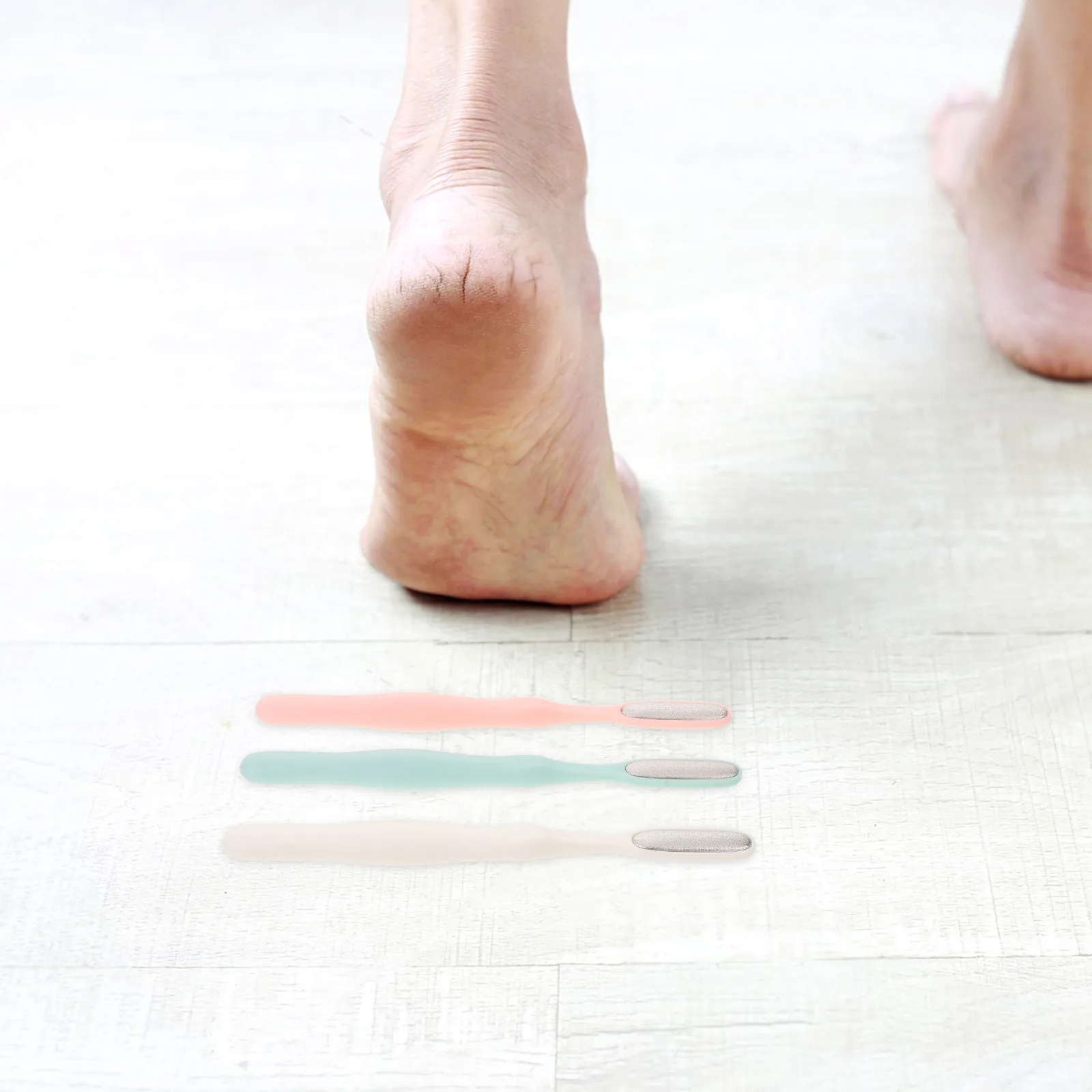 3Pcs Stainless Steel Foot File Manual Pedicure Foot Skin Scraper Callus Remover Tool Dead Skin Remover for Feet