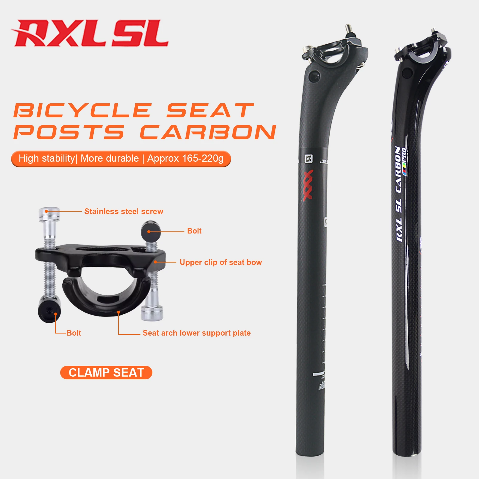 

RXL SL MTB Carbon Seat post 25mm Offset Mountain Bike Seatpost Ultra-light Gloss/Matte Road Bike Seatpost Tube 27.2/30.8/31.6
