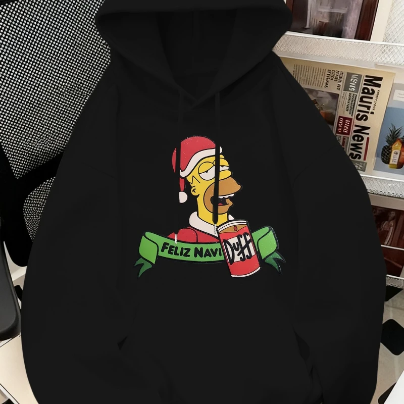 The Simpsons Authorized Collaboration Hoodie for Autumn and Winter, 