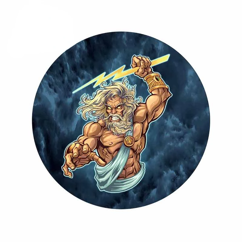 Jpct personalized creativity for Zeus Greek god decals for cars, suitcases, notebooks waterproof sticker 13cm x 13cm