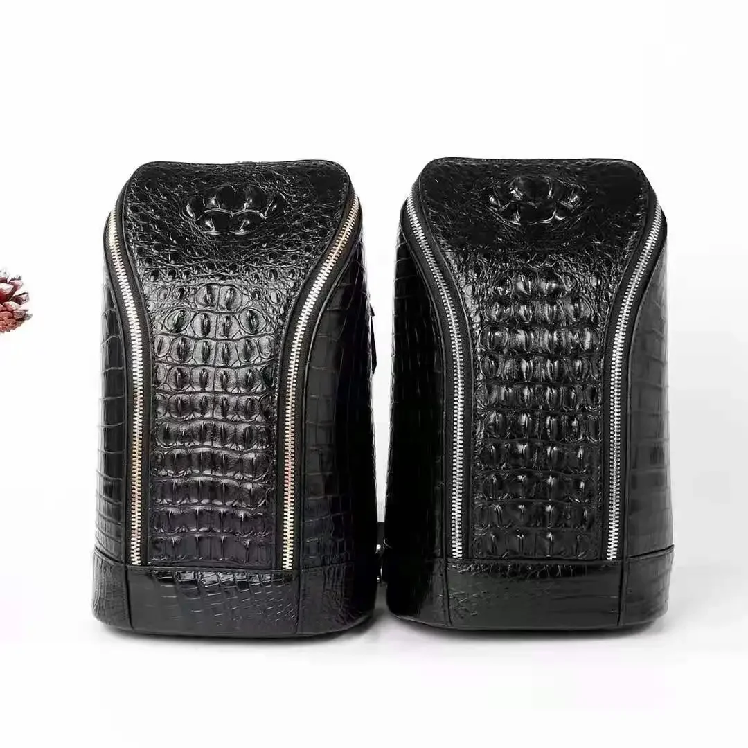 

ouluoer new arrival men crocodile men crocodile leather male chest bag