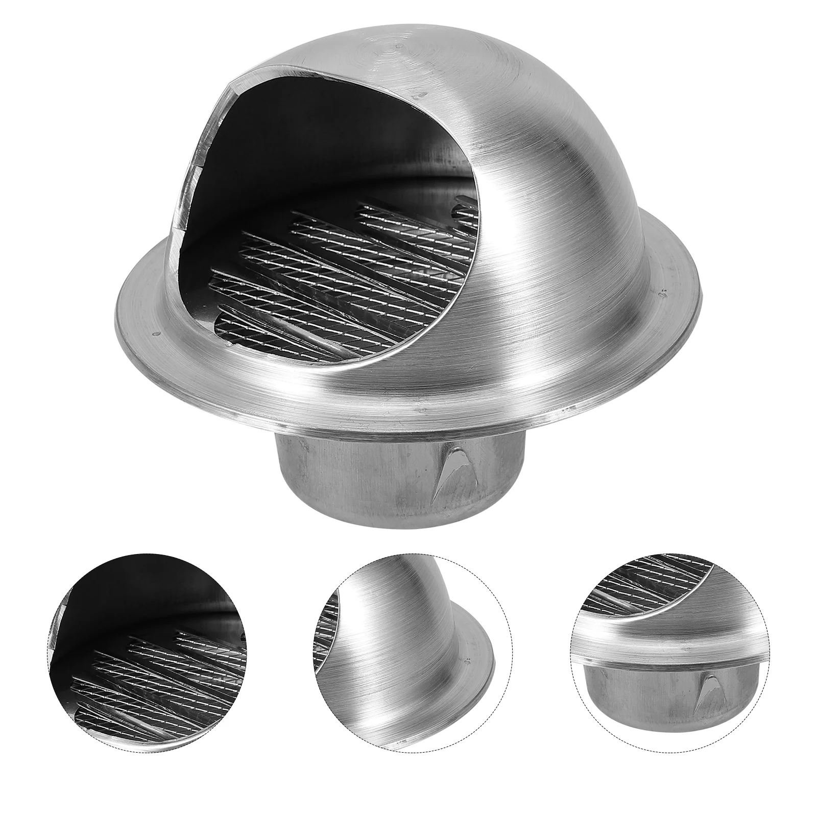 

Stainless Steel Hood Outdoor Exhaust Vent Cover Caps Wall Mount Windshield Metal 304