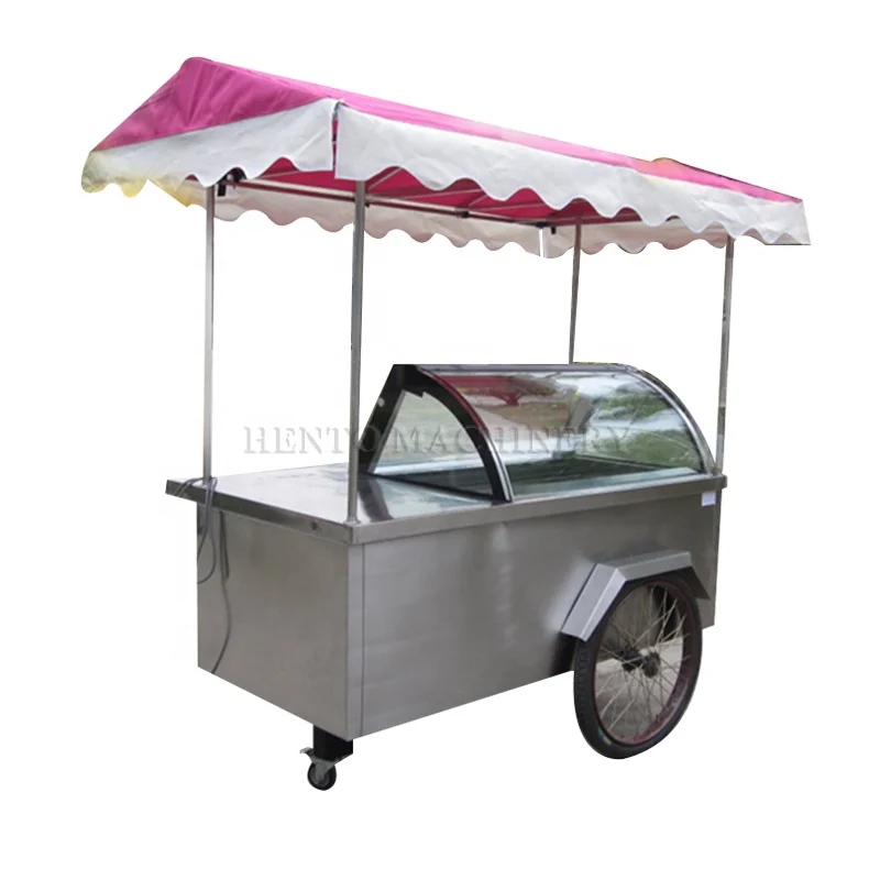 High Quality Tricycle Ice Cream Cart / Popsicle Ice Cream Cart / Ice Cream Display Counter
