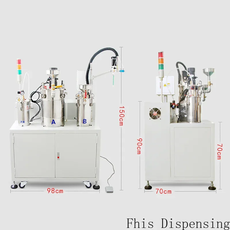 AB Electric Stirring Double Liquid Filling Machine Epoxy Resin Sizing Quantitative Dispensing Equipment Automatic Gluing