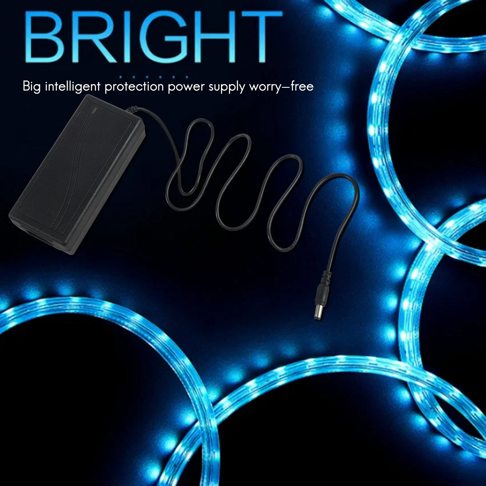 Praktyczny zasilacz 12V 5A 60W do listwy oświetleniowej LED RGB SMD 3528 5050