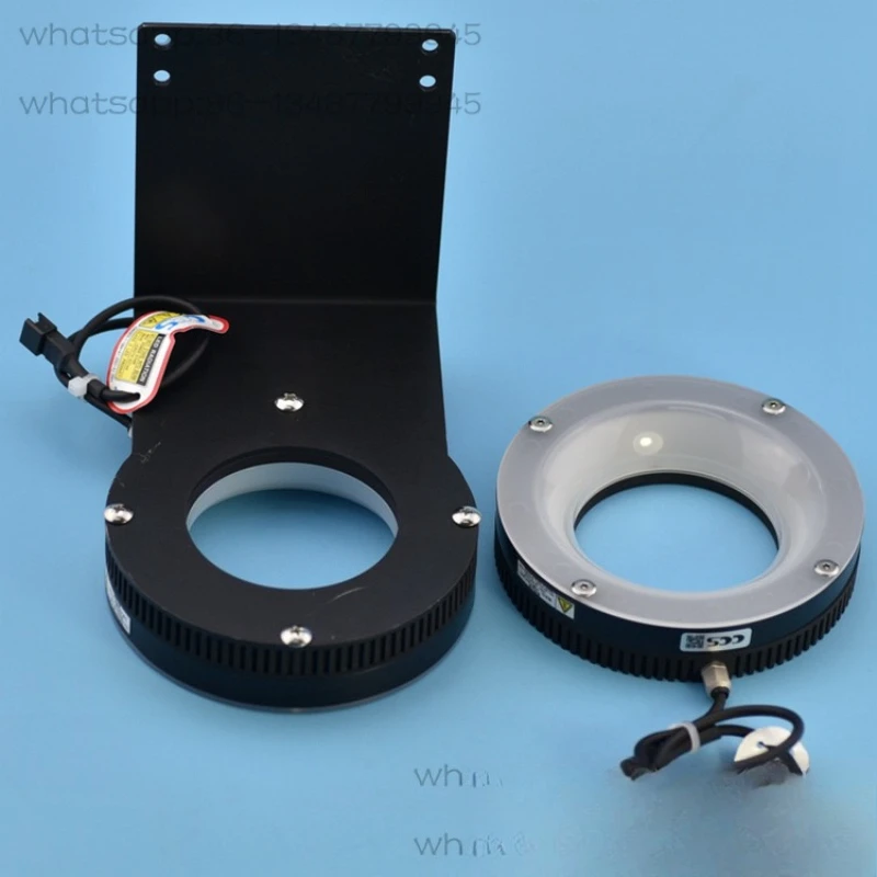 

95 Новый CCS HPR-100RD Бестеневой кольцевой источник света машинного зрения, 24 В постоянного тока, красный свет, с кронштейном