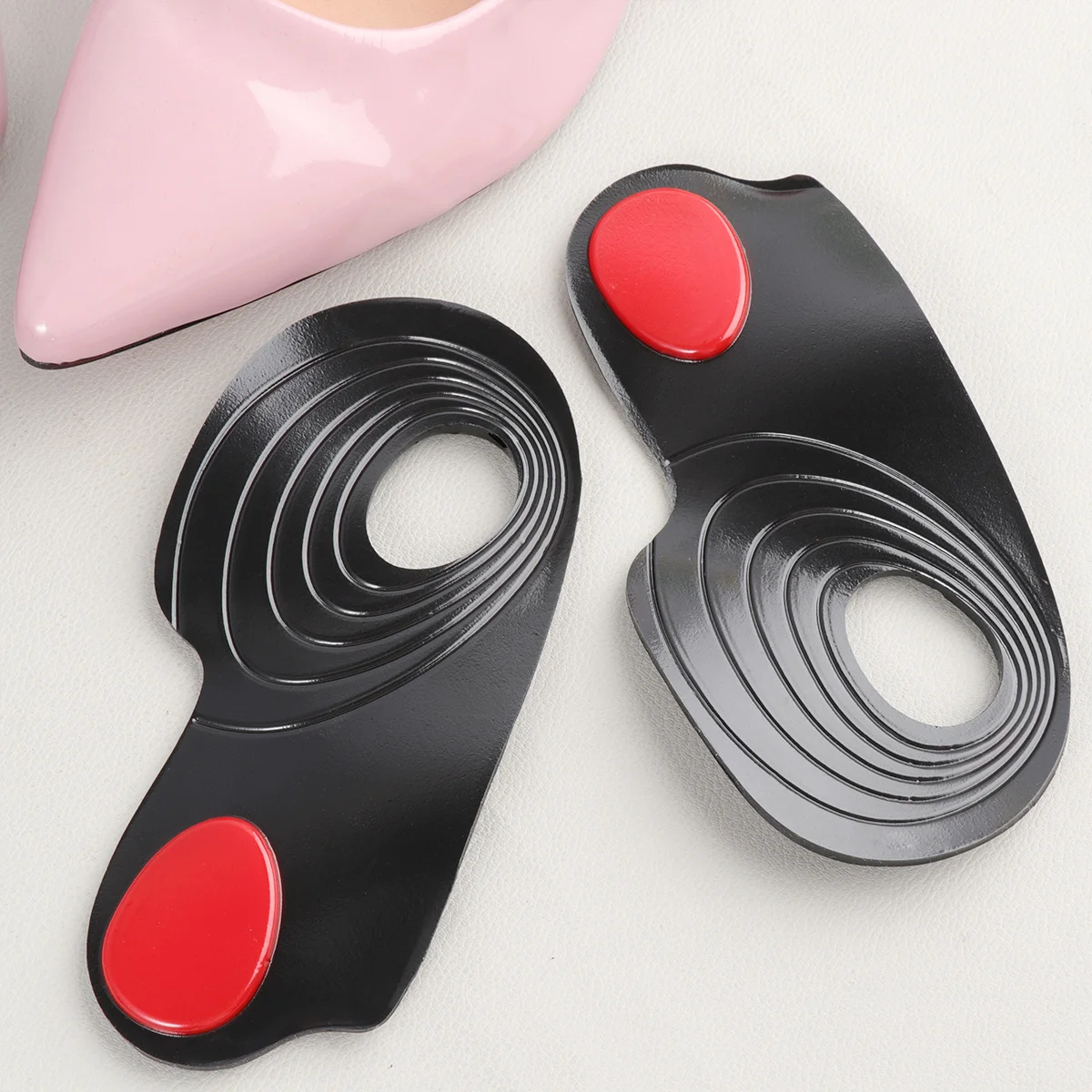 

1 Pair Premium Gel Non-Slip Shoe Insoles S-37 For Women Foot Center Support Massaging Insole Women Pads High Heel Pads Insoles