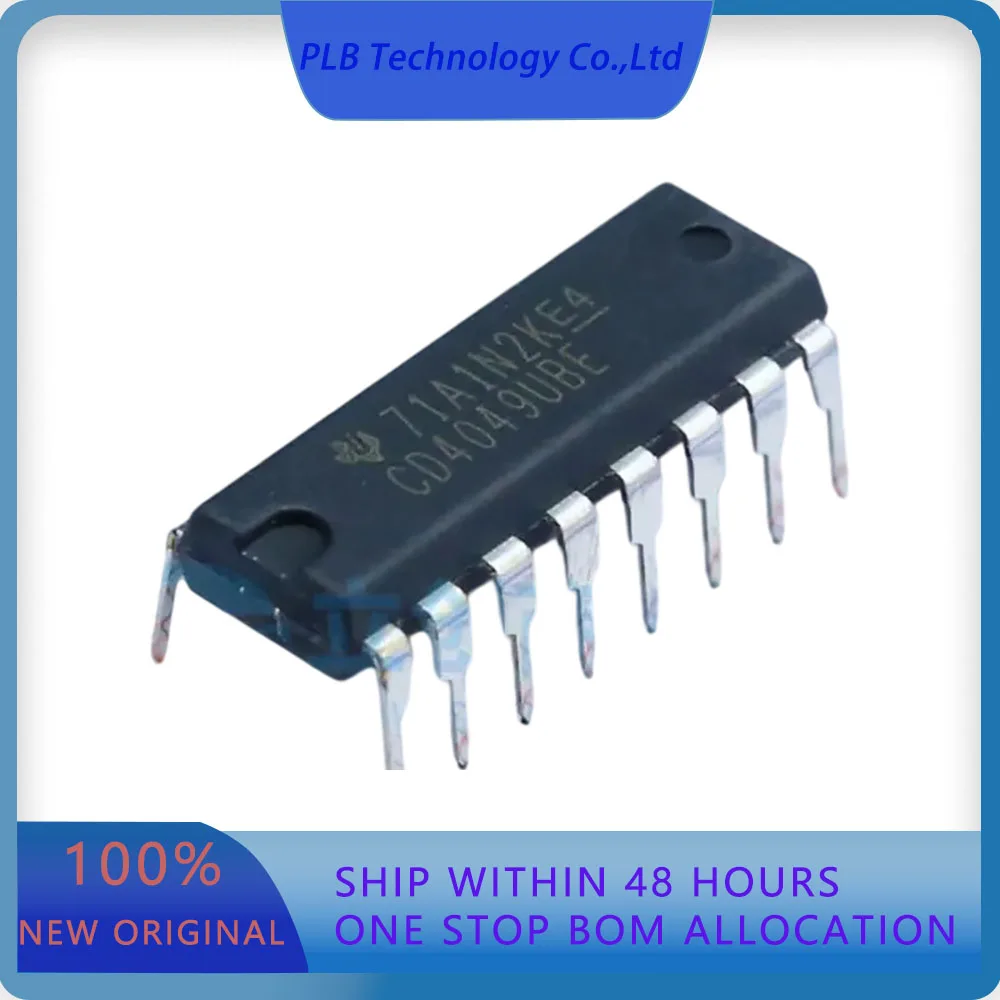 20PCS/LOT CD4049UBE CD4049  6 50ns@15V50pF 4uA 3V~18V DIP-16 Inverters Original Stock