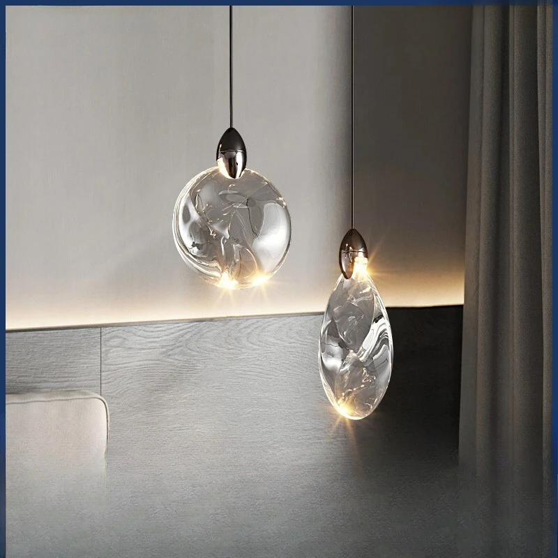 

Light luxury modern background wall light living room creative new high-end bedside chandelier crystal chandelier