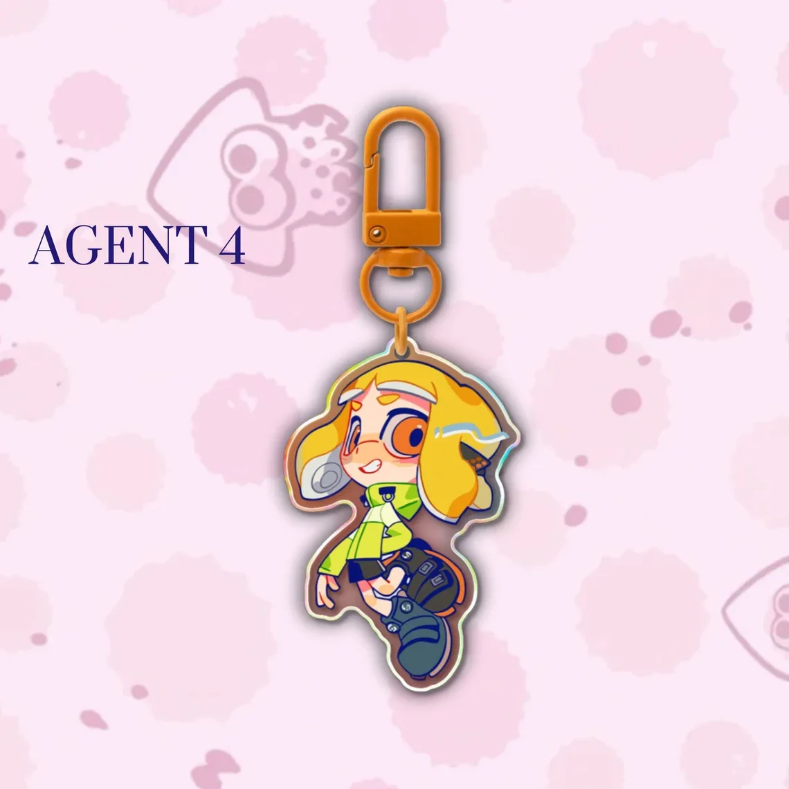 Captain Agent 3 Agent 4 Agent 8 PVC Action Keychain Boys and Girls Collector's Edition Agent Doll Gift